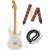 Fender Jimi Hendrix Stratocaster Olympic White MN gitaarband + instrumentkabel - thumbnail