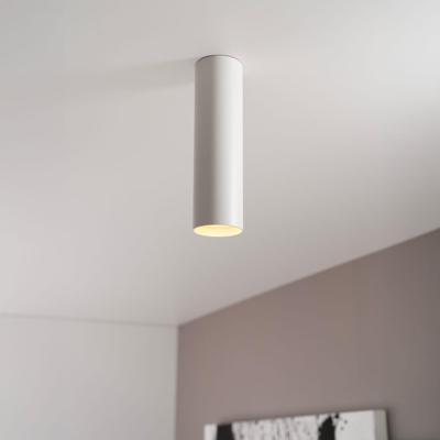 Canopus bianco m by LUSENZ - Cilindervormige opbouwspot in met mat witte coating