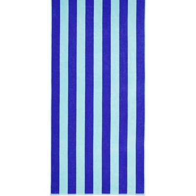 Cawö Cawo Beach Tropical Streifen Strandlaken 80x180 aqua