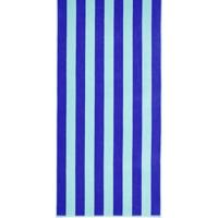 Cawö Cawo Beach Tropical Streifen Strandlaken 80x180 aqua - thumbnail