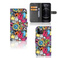 Apple iPhone 12 Pro Max | Wallet Case | met Pasjes | Punk Rock - thumbnail