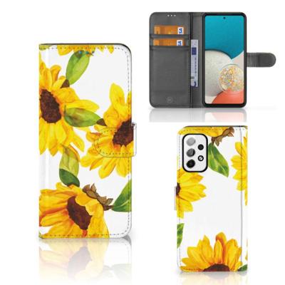 Hoesje voor Samsung Galaxy A73 5G Zonnebloemen Hoesje voor Samsung Galaxy A73 5G Zonnebloemen