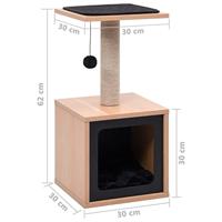 VidaXL Kattenkrabpaal met sisal krabmat 62 cm - thumbnail