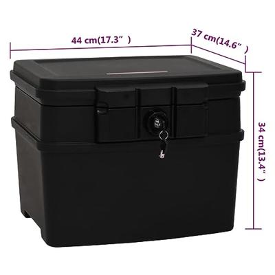 VidaXL Kluis 44x37x34 cm zwart VidaXL Kluis 44x37x34 cm zwart