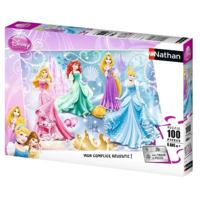 Puzzel Nathan Sparkling Princesses 36 x 26 cm 100 Onderdelen - thumbnail