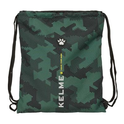 Rugtas met Koordjes Kelme Camo Zwart Groen 35 x 40 x 1 cm