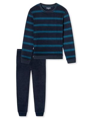 Schiesser Schiesser Pyjama Long petrol 181932 54/XL