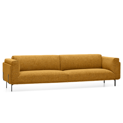 4-Zitsbank Fiji Donkergeel Stof 4-Zitsbank Fiji Donkergeel Stof