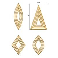 Vaessen Creative • mini snijmallen basisvormen 1 16st. - thumbnail