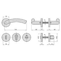 Basi 7309-2298 Wisselset rozetten - thumbnail