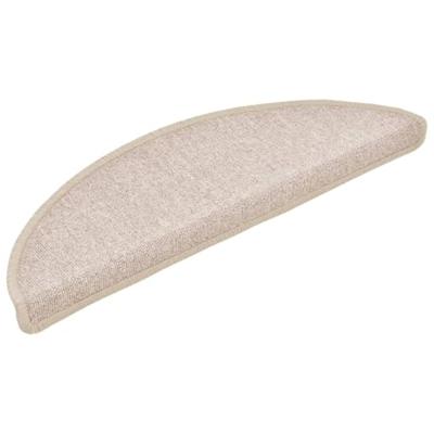 VidaXL Trapmatten 15 st 56x17x3 cm taupe halfrond