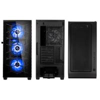 Kolink Observatory Y aRGB Midi-tower Behuizing, Gaming-behuizing Zwart 4 voorgeïnstalleerde LED-ventilators, Zijvenster, Stoffilter - thumbnail