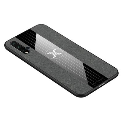 Voor Huawei Nova 5 XINLI stiksels doek Textue schokbestendige TPU beschermhoes (grijs) Voor Huawei Nova 5 XINLI stiksels doek Textue schokbestendige TPU beschermhoes (grijs)