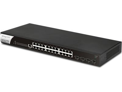Draytek VigorSwitch G2280x Managed Gigabit Ethernet (10/100/1000) 1U Zwart, Staal