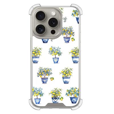 iPhone 15 Pro shockproof hoesje - Lemon trees iPhone 15 Pro shockproof hoesje - Lemon trees