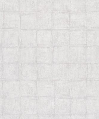 Noordwand Botanica Behang met vierkante tegels 33970