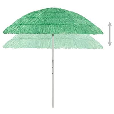 VidaXL Strandparasol hawaï 240 cm groen VidaXL Strandparasol hawaï 240 cm groen