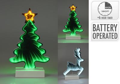 Infinity lights led 27cm everlands kunstkerstboom/hert