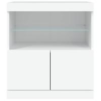 Dressoir met LED-verlichting 60x37x67 cm wit - thumbnail