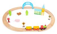 Small Foot houten treinset stad en platteland, 24dlg. - thumbnail