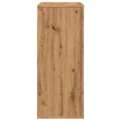 Wandkast 80x33x80 cm bewerkt hout artisanaal eikenkleur Wandkast 80x33x80 cm bewerkt hout artisanaal eikenkleur