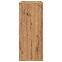 Wandkast 80x33x80 cm bewerkt hout artisanaal eikenkleur - thumbnail