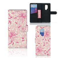 OnePlus 8 Pro Hoesje Pink Flowers - thumbnail