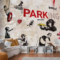 Fotobehang - [Banksy] Graffiti Collage - thumbnail