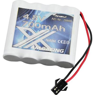 Amewi NiMH accupack 4.8 V 700 mAh Aantal cellen: 4 Stick Micro-car-bus
