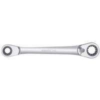 Gedore R07501019 Dubbele Ringratelsleutel | 4 in 1 | Omschakelbaar | Metrisch - 3300899 - thumbnail