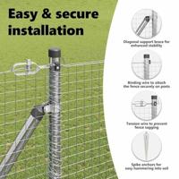 VidaXL Afrasteringspaal zilver 10 x 1,6 m (25 x 25 mm gaas) staal - thumbnail