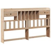 Hoofdbord met opbergruimte 75 cm massief grenenhout wasbruin - thumbnail