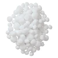 Colorations - pom poms wit, 100st. - thumbnail