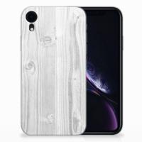 Apple iPhone Xr | Bumper Hoesje | White Wood - thumbnail