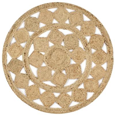 VidaXL Vloerkleed handgemaakt 150 cm gevlochten jute VidaXL Vloerkleed handgemaakt 150 cm gevlochten jute