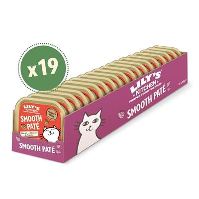 Lily&apos;s Kitchen Paté zalm met kip en garnalen natvoer kat 1 tray (19 x 85 g) - thumbnail
