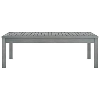 VidaXL Salontafel 100x50x33 cm massief acaciahout grijs VidaXL Salontafel 100x50x33 cm massief acaciahout grijs