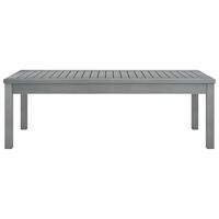 Salontafel 100x50x33 cm massief acaciahout grijs - thumbnail