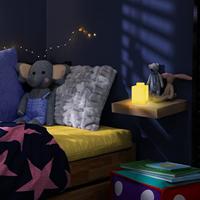LEGO - Silicone Brick - Night Light w/LED - Yellow - thumbnail