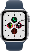 Refurbished Apple Watch SE 2020 GPS 44 mm Zilver Gebruikt - thumbnail