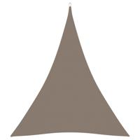 Zonnescherm driehoekig 5x6x6 m oxford stof taupe - thumbnail