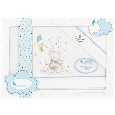 Interbaby bedtextiel olifant 85 x 55 cm katoen