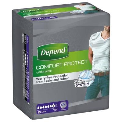 Depend Pants men normal maat S/M 10 Stuks