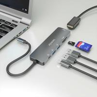 Hub USB Aisens ASUC-6P016-GR Grijs (1 Stuks) - thumbnail