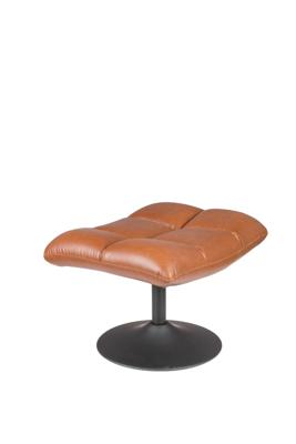 Dutchbone Hocker 'Bar' PU, kleur Vintage Bruin