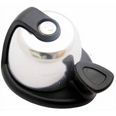 Simson fietsbel allure chroom-zwart op kaart