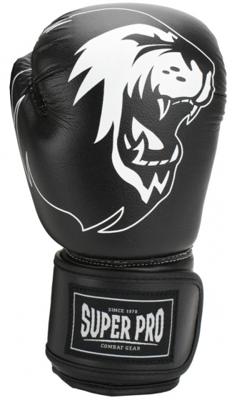 Super Pro Combat Gear Talent (Kick)bokshandschoenen - Zwart/wit - 4 Oz