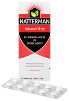 Natterman Noscasan 15 mg bij prikkelhoest of droge hoest Tabletten - thumbnail