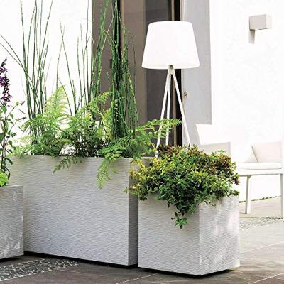 EDA Jardiniere Graphit - 99,5 x 39 x H 43 cm - 97,6 L - Witgekalkt