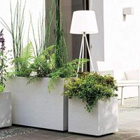 EDA Jardiniere Graphit - 99,5 x 39 x H 43 cm - 97,6 L - Witgekalkt - thumbnail